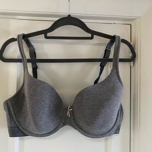 Gray Teeshirt Bra